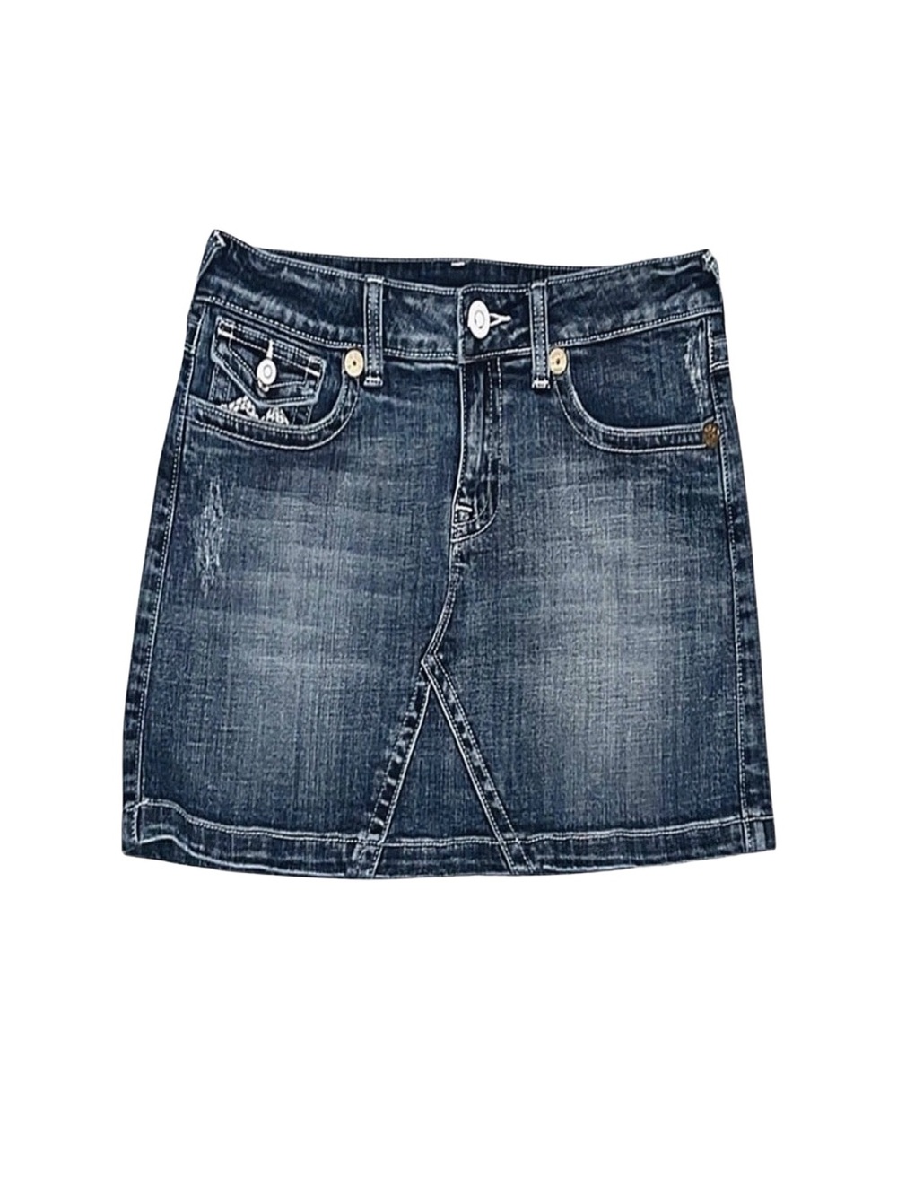 VIGOSS Dark Wash Denim Skirt Size 7